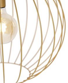 Candeeiro de suspensão de design ouro 50 cm - WIRE DOS Design