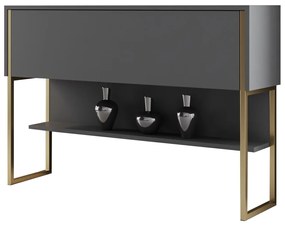 Cômoda Luxe – Dourado e Antracite – 120 x 80 x 30 cm