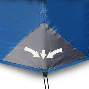 Tenda familiar 10 pessoas libertação rápida impermeável azul