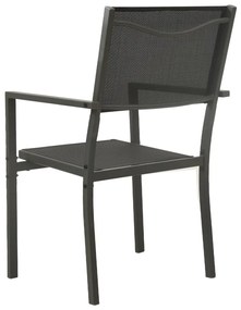 3 pcs conjunto de jantar para exterior aço