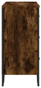 Cómoda 91x35,5x74,5 cm derivados de madeira carvalho fumado