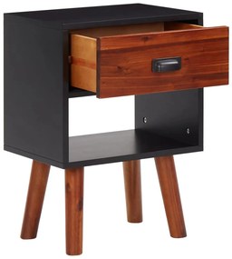 Mesa de cabeceira 40x30x57 cm madeira de acácia maciça