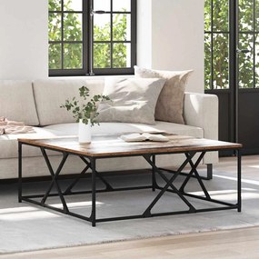 vidaXL Mesa de centro Madeira Antiga 100 x 100 x 40 cm