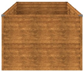 Canteiro elevado de jardim 290x100x69 cm aço corten