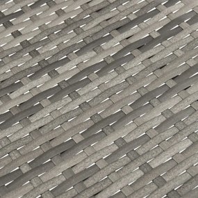 Cadeiras de exterior empilháveis 6 pcs vime PE cinzento