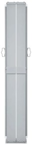 Toldo lateral retrátil para pátio 170x1200 cm castanho