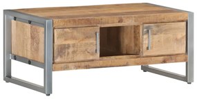Mesa de centro 95x50x40 cm madeira de mangueira áspera