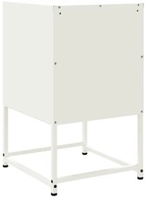 Mesa de cabeceira 36x39x60,5 cm aço branco