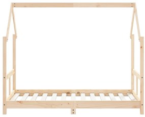 Estrutura de cama infantil 80x160 cm pinho maciço