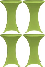 vidaXL Capa extensível para mesa 4 pcs 60 cm verde