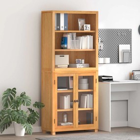 vidaXL Conjunto de Móveis de Armazenamento Castanho Madeira processada