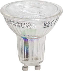 Conjunto de 5 lâmpadas LED GU10 50 reguláveis 3,9W 450 lm 3000K Longlife