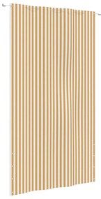 148542 vidaXL Tela de varanda 160x240 cm tecido oxford amarelo e branco