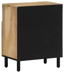 Mesa de cabeceira 50x33x60 cm madeira de mangueira maciça