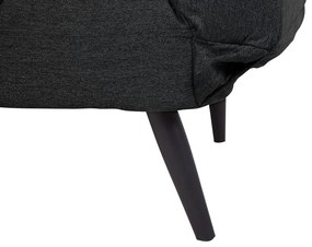 Sofá-cama em tecido preto BREKKE Beliani