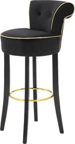 BANCO DE BAR LUXY 46X48X96 CM PRETO