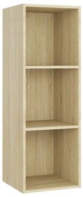 Móveis de TV 4 pcs 107x35x37 cm contraplacado carvalho sonoma