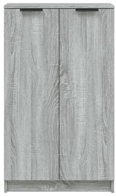 Sapateira 59x35x100 cm derivados de madeira sonoma cinza