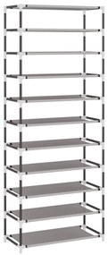 Sapateira 60x30x166 cm tecido cinzento