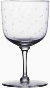 Copos de vinho em cristal artesanal Stars, conjunto de 4