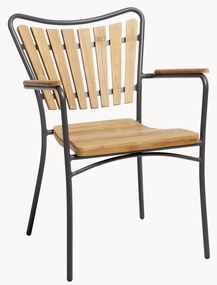 Cadeira de braços de jardim em madeira Ellen