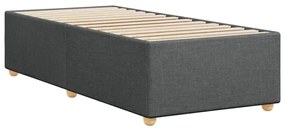 Estrutura de cama sem colchão 80x200 cm tecido cinzento-escuro