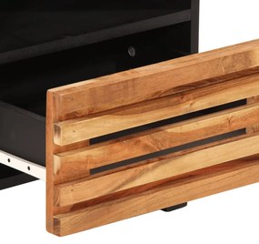 Mesa de cabeceira 40x34x46 cm madeira de acácia maciça