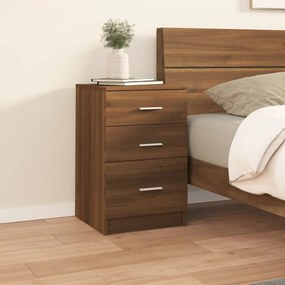 vidaXL Mesa cabeceira 40x40x63 cm derivados madeira carvalho castanho
