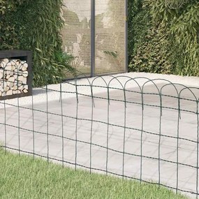 Cerca divisória para jardim em ferro revestido a pó 25x0,65 m