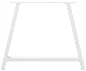 Pés para mesa de jantar em formato A, 2 peças, branco, 90x (72-73) cm,