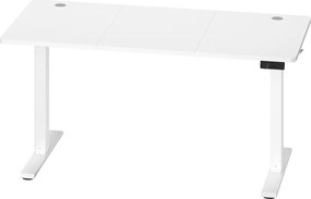 Secretária elétrica, função de memória com 4 alturas 140 x 60 x (72-120) cm Branca