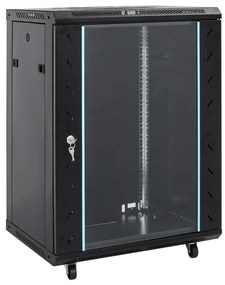 Armário bastidor 15U 19" IP20 60x45x86 cm preto