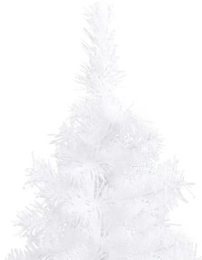 Árvore de Natal artificial de canto 150 cm PVC branco