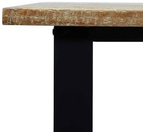 Mesa de jantar 200x90x76 madeira de acácia maciça