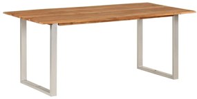 Mesa de jantar 180x90x76 cm madeira de acácia maciça