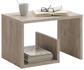 FMD Mesa de centro 2-em-1 59,1x35,8x37,8 cm carvalho areia