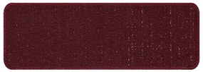 Tapetes de Escada vidaXL com Fundo de Látex Bordeaux 25x60 cm