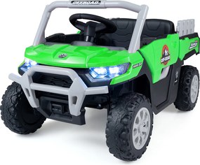 Carrinho Elétrico Infantil 12V para crianaças 2 a 5 anos, 99 x 54 x 52 cm, Dois Motores, Verde