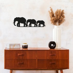 Acessório Decorativo de Parede Metal-070 – Preto – 15 x 50 cm
