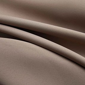 Cortinas opacas c/ argolas 2 pcs 140x175cm cinzento-acastanhado