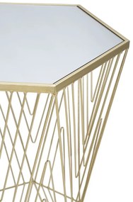 MESA DE APOIO 40X35X80 CM DOURADO