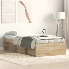 Estrutura de cama 90x190cm carvalho sonoma
