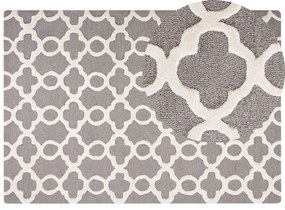 Tapete de lã cinzenta 160 x 230 cm ZILE Beliani