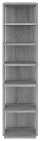 Sapateiras 2pcs 27,5x27x102cm derivados madeira cinzento sonoma