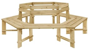 vidaXL Banco de jardim 240 cm pinho impregnado
