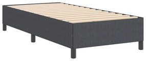 Cama vidaXL Cinza Escuro 90x200 cm em Tecido Cotele