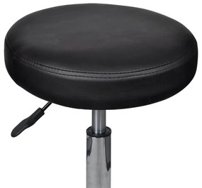 Bancos de escritório 2 pcs 35,5x84 cm couro artificial preto