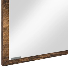 Espelho de Banheiro LED Carvalho Fumado 90x8,5x37 cm Madeira Engenhari