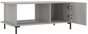 Mesa de centro 90x50x40 cm derivados de madeira cinzento sonoma