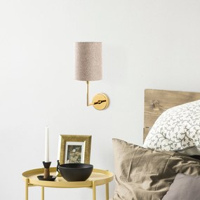 Lâmpada de Parede Modelo 7151 – Dourado – 12 x 21 x 32 cm